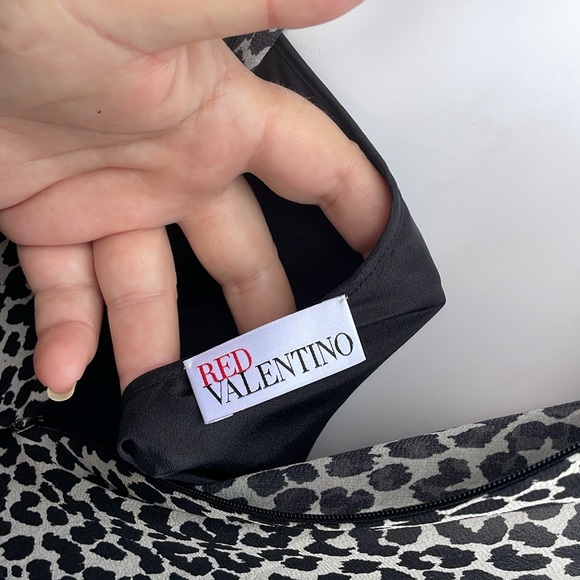 RED VALENTINEO Silk Dress Size 44 - Picture 5 of 9